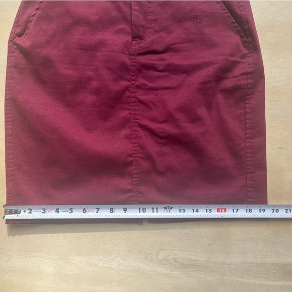 Women’s maroon red casual denim skirt size 10 office work business 41 hawthorn - Picture 9 of 12